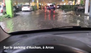 Arras : pluies diluviennes et inondations après des orages