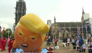 Le ballon "bébé Trump" de retour au Parlement britannique