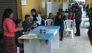 Ouverture des bureaux de vote pour l'élection présidentielle au Guatemala