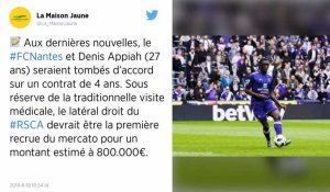 Mercato. FC Nantes : accord trouvé entre Dennis Appiah et les Canaris