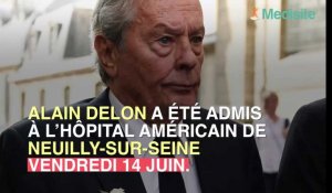 Alain Delon hospitalisé suite à un malaise 