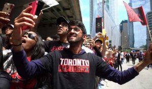NBA: une marée humaine à Toronto pour la parade des Raptors