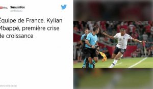 Équipe de France. Kylian Mbappé, première crise de croissance