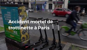 Accident mortel de trottinette électrique à Paris