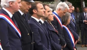 Débarquement: Macron rend hommage aux Résistants fusillés à Caen