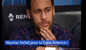 Neymar déclare forfait pour la Copa America