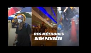 À Hong Kong, les méthodes ingénieuses des manifestants contre la police