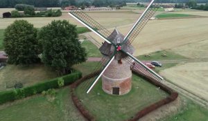 Moulin de Vertain de Templeuve vu de Drone