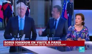 Boris Johnson reçu par Macron à l'Élysée, le Brexit au cœur des discussions