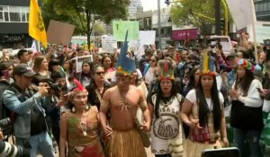 Manifestation à Bogota pour réclamer la protection de la forêt amazonienne