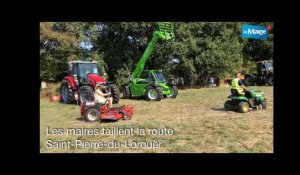 Saint-Pierre-du-Lorouer. Une course de tracteurs tondeuses entre maires sarthois