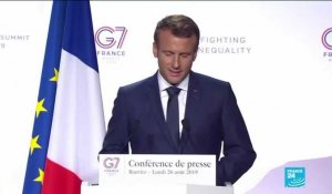 REPLAY - Emmanuel Macron s'exprime lors de la clôture du G7 à Biarritz