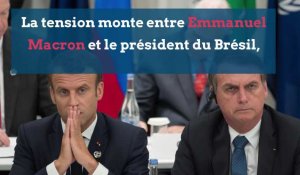 Insultes, moqueries... la tension monte entre Emmanuel Macron et Jair Bolsonaro