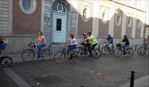 Manifestation de cyclistes à Valenciennes