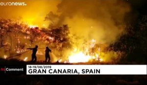 L'île de Grande Canarie de plus en plus dévorée par le feu
