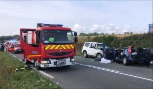 Deux personnes héliportées après un grave accident sur la RD77 entre Ecques et Thérouanne