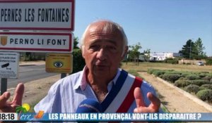 Les panneaux des noms de ville en provençal vont-ils disparaitre ?