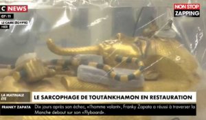 Toutânkhamon : Le sarcophage du célèbre pharaon est en restauration (vidéo)