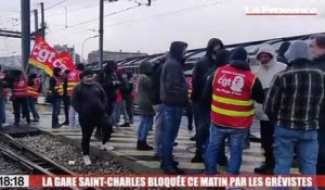 La gare de Marseille Saint-Charles paralysée ce matin par les grévistes pendant deux heures
