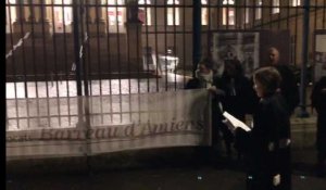 Les avocats manifestent devant le palais de justice d'Amiens