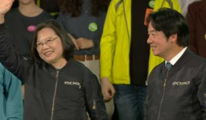 Taïwan: la présidente sortante Tsai Ing-wen tient son dernier meeting avant les élections