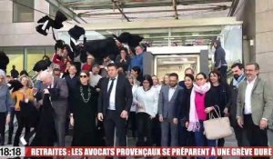 Retraites : les avocats provençaux se préparent à une grève dure