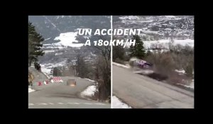 Au Rallye de Monte-Carlo, cette sortie de route à 180km/h n'a fait aucun blessé