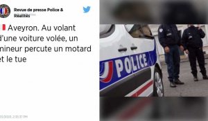 Aveyron. Un motard décède percuté par une voiture volée, un mineur soupçonné d'être le conducteur