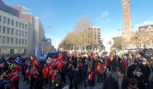Manifestation contre la réforme des retraites à Lille
