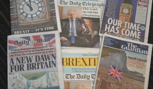 Brexit: de l'enthousiasme à l'appréhension, les titres de la presse britannique