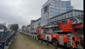 Tempête Ciara: un morceau de façade s'effondre sur le boulevard du Midi à Bruxelles