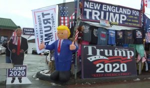 New Hampshire: les partisans de Trump "enthousiastes" avant son meeting