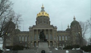 USA: images du Capitole de l'Iowa avant le vote des caucus