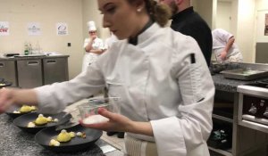Des apprentis pâtissiers s'affrontent pour une place en finale du championnat de France des desserts
