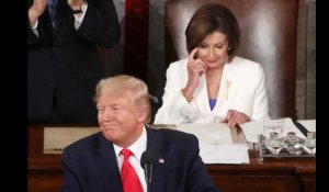 Ambiance tendue entre la démocrate Nancy Pelosi et Donald Trump