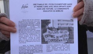 L'école élémentaire Curie en soutien à une famille de réfugiés