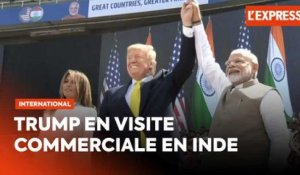 Donald Trump reçu en grande pompe en Inde