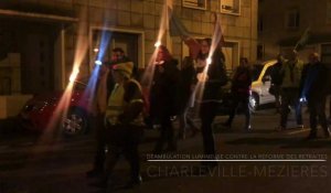 Déambulation lumineuse à Charleville-Mézières le 16 janvier 2020.