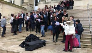 Les avocats manifestent à Amiens