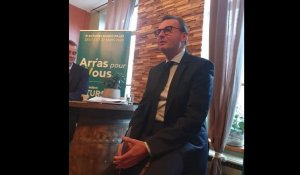 Arras : le maire Frédéric Leturque entre en campagne des municipales