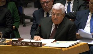 Mahmoud Abbas rejette le plan israélo-américain au Conseil de sécurité de l'ONU