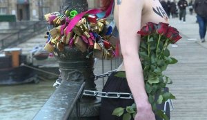 Pour la Saint-Valentin, des Femen dénoncent les féminicides