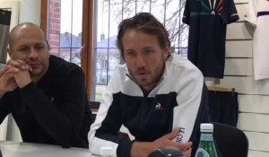 tennis : interview de Lucas Pouille, en visite au Coq Sportif à Romilly-sur-Seine 