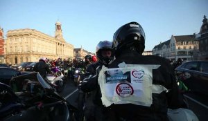 Cambrai: manifestation des motards pour Emma, collégienne violentée à la sortie de son établissement