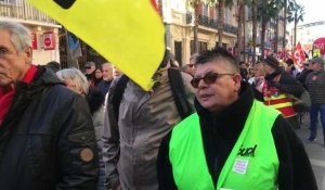 Manifestation perpignanaise du jeudi 6 février contre la réforme des retraites