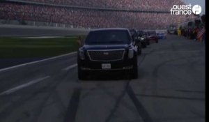 Donald Trump s'offre un tour de circuit de Daytona en limousine blindée