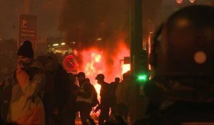Tensions gare de Lyon en fin de manifestation de "gilets jaunes"
