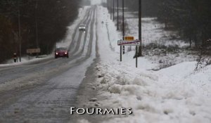 Neige à Fourmies et Anor