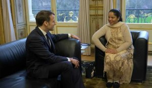 A Paris, la Pakistanaise Asia Bibi reçue à l'Elysée par Emmanuel Macron