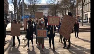 Manifestation à Troyes pour la réouverture de tous les commerces, restaurants et bars
